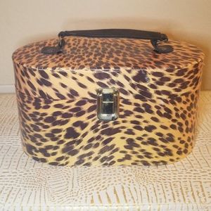 Vintage 90s Train Case Storage Makeup case